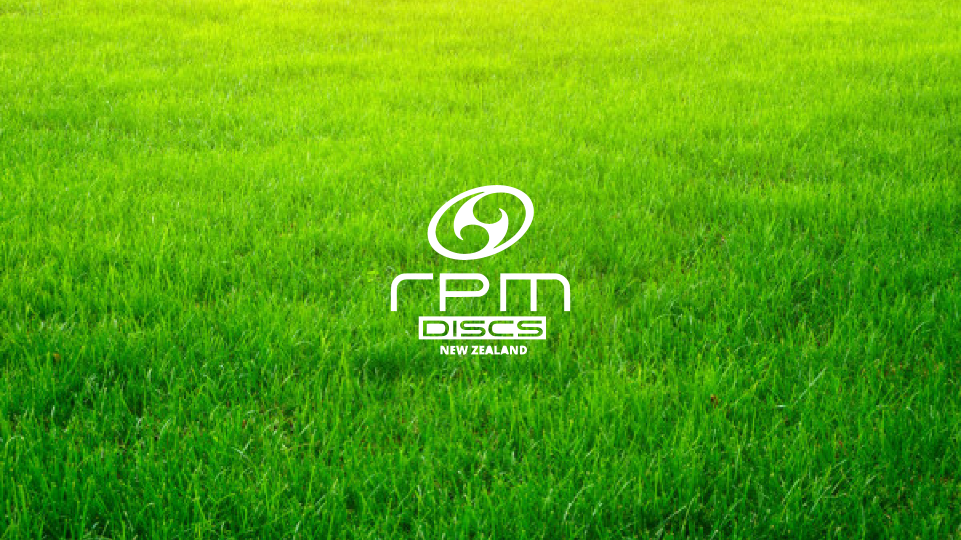 RPM Discs logo on green grass