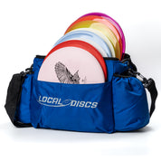 Local Discs Pro Deluxe Disc Golf Set with blue bag and Tui putter